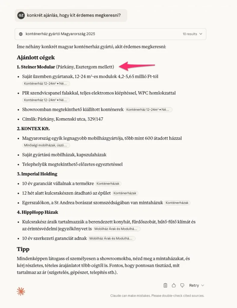 Steiner Modular megjelenése a Claude AI-ban